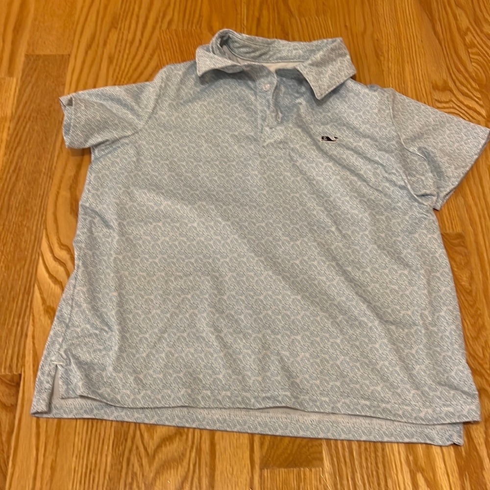 Boys vineyard vines size 7 sankaty polo. Drifit material.